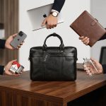 کیف اداری مردانه چرم طبیعی فلوتر بیورا مدل eez33