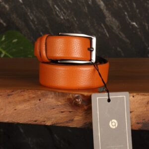 کمربند چرم طبیعی مردانه فلوتر بیورا مدل میخی k080