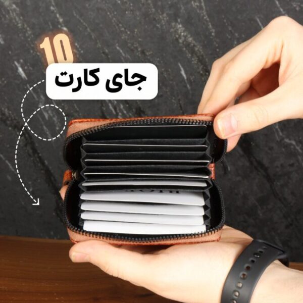جاکارتی چرم طبیعی بیورا مدل آکاردئونی GK01