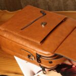 کیف دوشی مردانه چرم صنعتی بیورا سایز بزرگ مدل dbb55