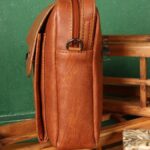 کیف دوشی مردانه چرم صنعتی بیورا سایز متوسط مدل dbb77