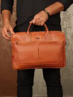 کیف اداری مردانه چرم طبیعی فلوتر بیورا مدل eez70