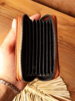 جاکارتی چرم طبیعی لیزارد بیورا مدل آکاردئونی GK02