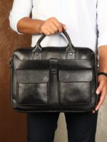 کیف اداری مردانه چرم طبیعی فلوتر بیورا مدل eez38