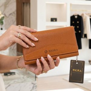 کیف دستی زنانه چرم طبیعی فلوتر بیورا مدل kz07