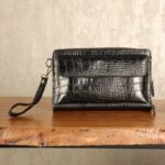 کیف دستی و پاسپورتی چرم طبیعی کروکودیلی بیورا مدل pa05 - تصویر 3