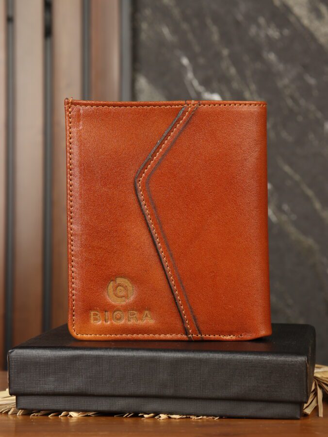 کیف پول مردانه چرم طبیعی شبرو بیورا مدل KPK30