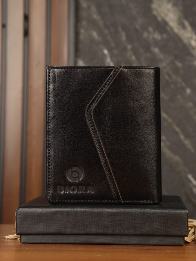 کیف پول مردانه چرم طبیعی شبرو بیورا مدل KPK30