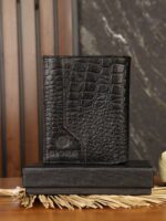 کیف پول مردانه چرم طبیعی کروکودیلی بیورا مدل KPK31