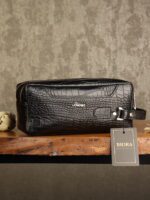 کیف داپ کیت مردانه چرم طبیعی کروکدیلی بیورا مدل shz025