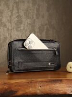 کیف دستی و پاسپورتی چرم طبیعی فلوتر بیورا مدل pa012