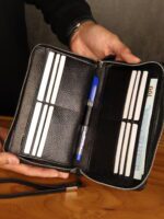 کیف دستی و پاسپورتی چرم طبیعی فلوتر بیورا مدل pa010