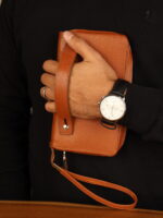 کیف دستی و پاسپورتی چرم طبیعی فلوتر بیورا مدل pa010