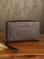 کیف دستی و پاسپورتی چرم طبیعی فلوتر بیورا مدل pa010