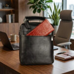 کیف اداری مردانه چرم صنعتی بیورا مدل e01
