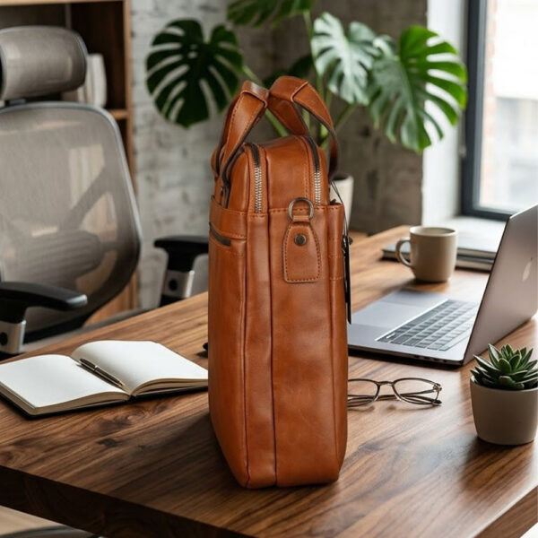 کیف اداری مردانه چرم صنعتی بیورا مدل e01