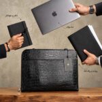کیف فولدر بیورا چرم طبیعی کروکودیلی مدل fd03
