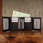 کیف پول مردانه چرم طبیعی لیزارد بیورا مدل KPK60