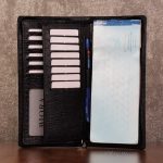 کیف دسته چک مردانه چرم طبیعی کروکودیلی بیورا مدل KDCH05