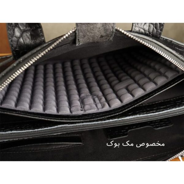 کیف اداری مردانه چرم طبیعی کروکودیلی بیورا مدل eez20