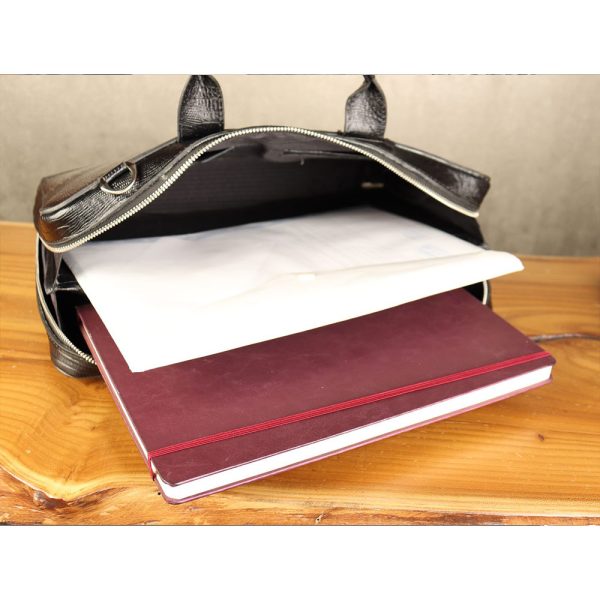 کیف اداری مردانه چرم طبیعی کروکودیلی بیورا مدل eez20