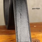 کمربند مردانه بیورا مدل چرم طبیعی میخی کد k010-black - تصویر 4