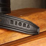کمربند مردانه بیورا مدل چرم طبیعی میخی کد k011-black